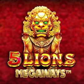 Slots logo of 5 Lions Megaways from Pragmatic Play at SkyHills Casino