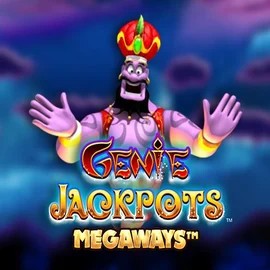 Genie Jackpots Megaways slot visual from Blueprint Gaming available on skyhillscasino.at
