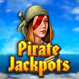 Pirate Jackpots slot logo by Belatra Games at SkyHills Casino