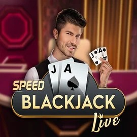 Speed Blackjack online game logo by Pragmatic Play on skyhillscasino.at