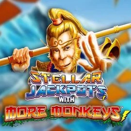 Stellar Jackpots with More Monkeys logo – Jackpots by Lightning Box Game at SkyHills Casino