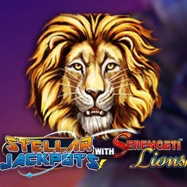 Stellar Jackpots with Serengeti Lions slot icon by Lightning Box Game, available at SkyHills Casino
